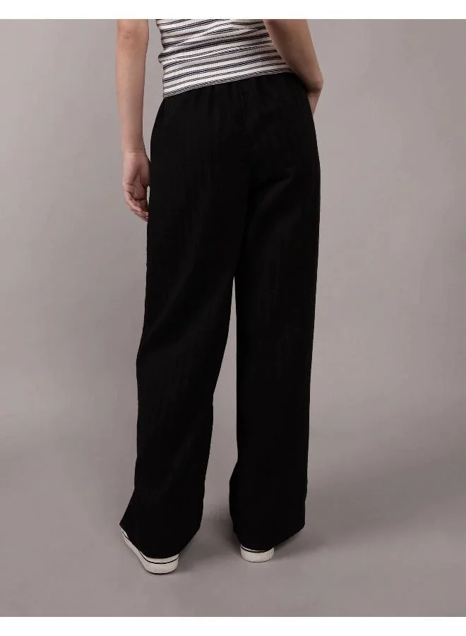 American Eagle AE High-Waisted Wide-Leg Gauze Pant