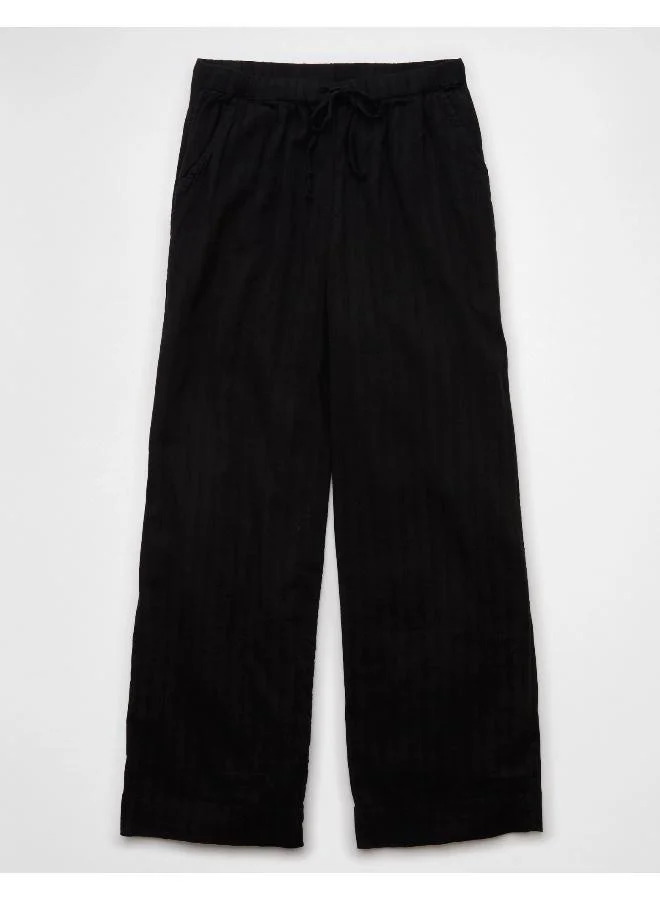 American Eagle AE High-Waisted Wide-Leg Gauze Pant