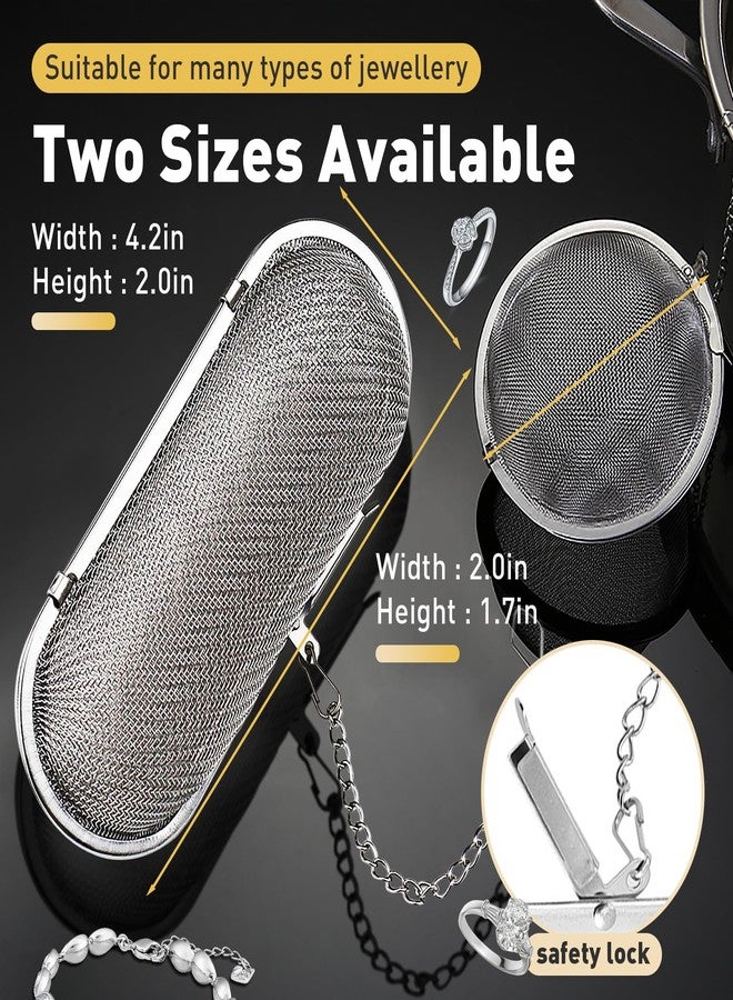 Iffitya Ultrasonic Cleaner Basket, Stainless Steel Basket for Ultrasonic Jewelry Cleaner, Jewelry Steam Cleaner Basket Small Parts Washing Basket for Jewelry, Watch Parts, 2 Packs, stainless steel - Image 5