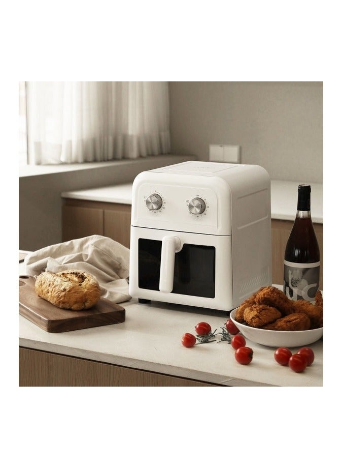 6L Air Fryer,  Non-Stick Multi-Layer Basket, Less Oil Cooking, Adjustable Time & Temperature Hot Air Circulation for Frying, Grilling, Baking and Broiling, Brushed Matte Finish, Viewing Window, 1600W - Image 3