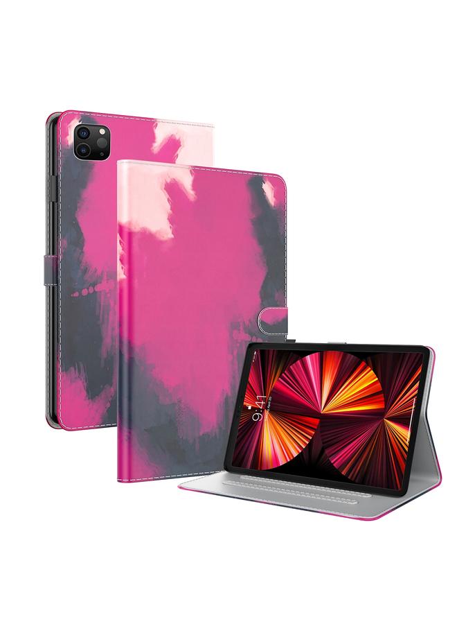 Zaboon Case For iPad Pro 12.9 2022 / 2021 / 2020 Watercolor Pattern Skin Feel Magnetic Horizontal Flip PU Leather Tablet Case with Holder & Card Slots & Photo Frame & Sleep / Wake-up Function - Image 1
