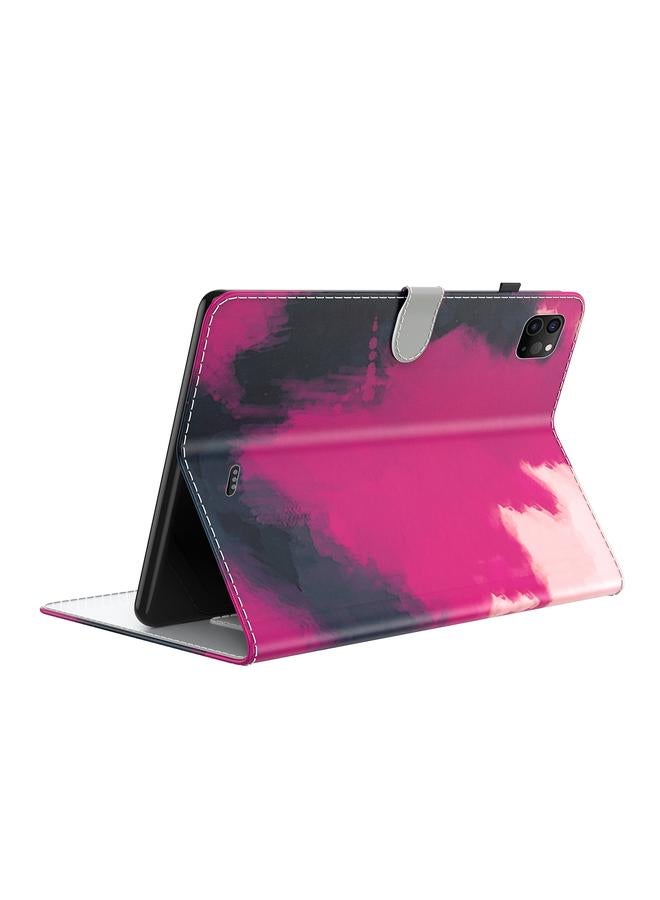 Zaboon Case For iPad Pro 12.9 2022 / 2021 / 2020 Watercolor Pattern Skin Feel Magnetic Horizontal Flip PU Leather Tablet Case with Holder & Card Slots & Photo Frame & Sleep / Wake-up Function - Image 4