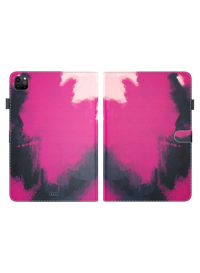 Zaboon Case For iPad Pro 12.9 2022 / 2021 / 2020 Watercolor Pattern Skin Feel Magnetic Horizontal Flip PU Leather Tablet Case with Holder & Card Slots & Photo Frame & Sleep / Wake-up Function - Image 2