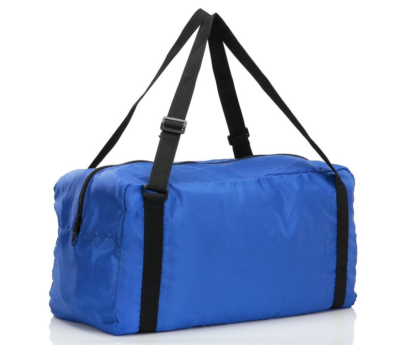 HOLYLUCK Foldable Travel Duffel Bag For Women & Men Luggage Great for Gym (Blue) - Image 3