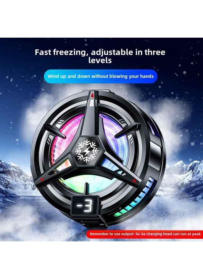 Generic - 2025 Chattering Explosions Semiconductor Refrigeration Icing Mobile Phone Radiator Magnetic Attico Game Live The Glory Of The King-Color:Black - Image 1