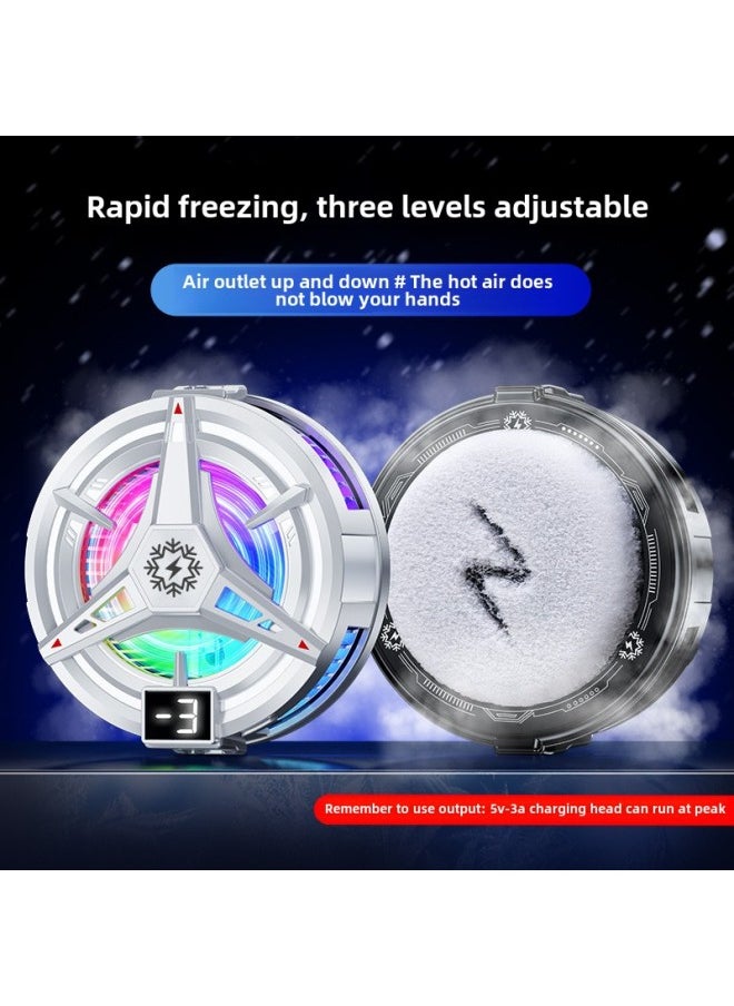 Generic - 2025 Chattering Explosions Semiconductor Refrigeration Icing Mobile Phone Radiator Magnetic Attico Game Live The Glory Of The King-Color:Black - Image 1
