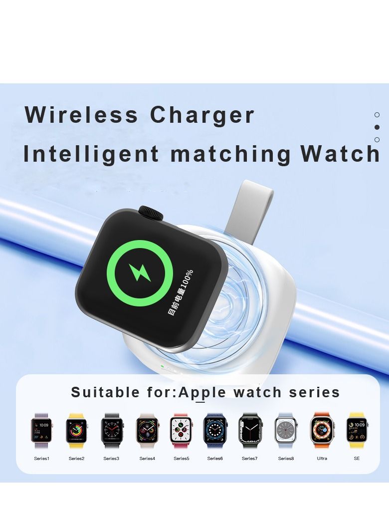 GULFLINK iWatch Magnetic Wireless Power Bank White 1200mah - Image 4