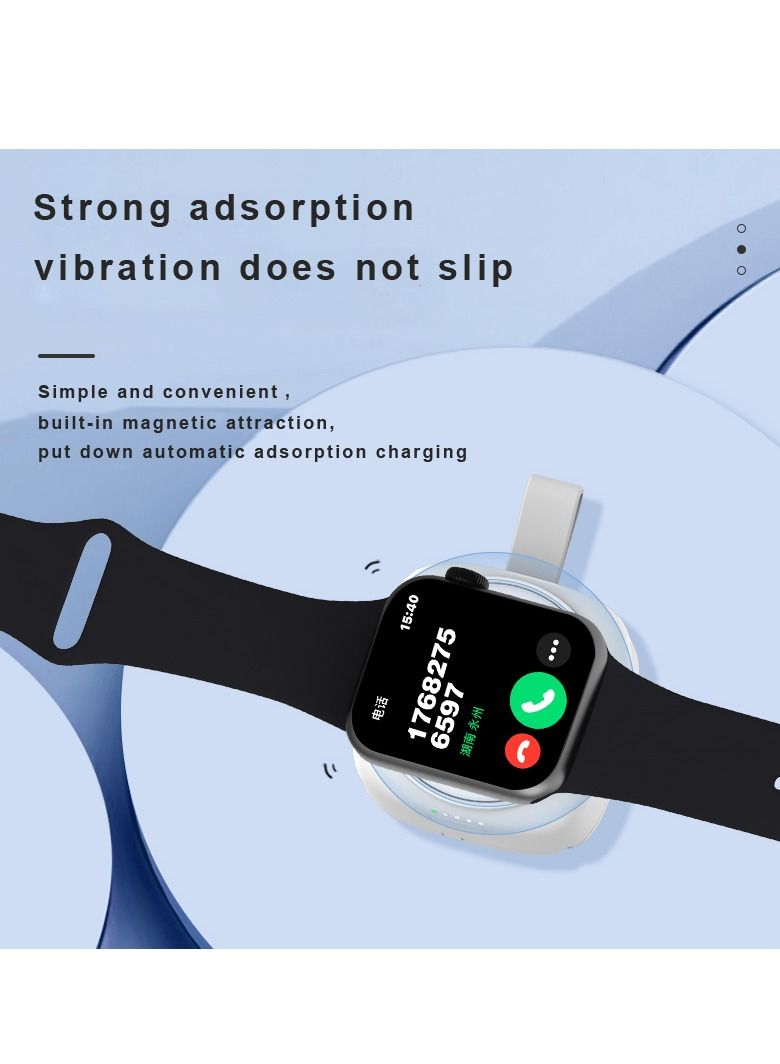 GULFLINK iWatch Magnetic Wireless Power Bank White 1200mah - Image 2