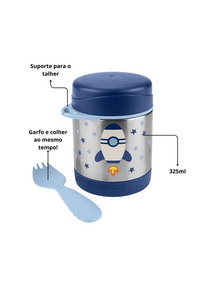 Skip Hop Skip Hop Insulated Baby Food Jar, Sparks, Rocket  - Image 3