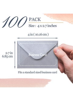 MATICAN Gift Card Envelopes - 100-Count Mini Envelopes, Paper Business Card Envelopes, Bulk Tiny Envelope Pockets, 10 Metallic Colors, 4 X 2.7 Inches  - Image 4
