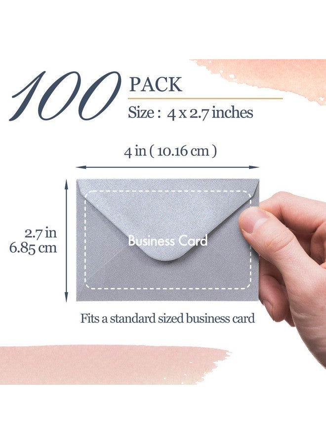 MATICAN Gift Card Envelopes - 100-Count Mini Envelopes, Paper Business Card Envelopes, Bulk Tiny Envelope Pockets, 10 Metallic Colors, 4 X 2.7 Inches - Image 4