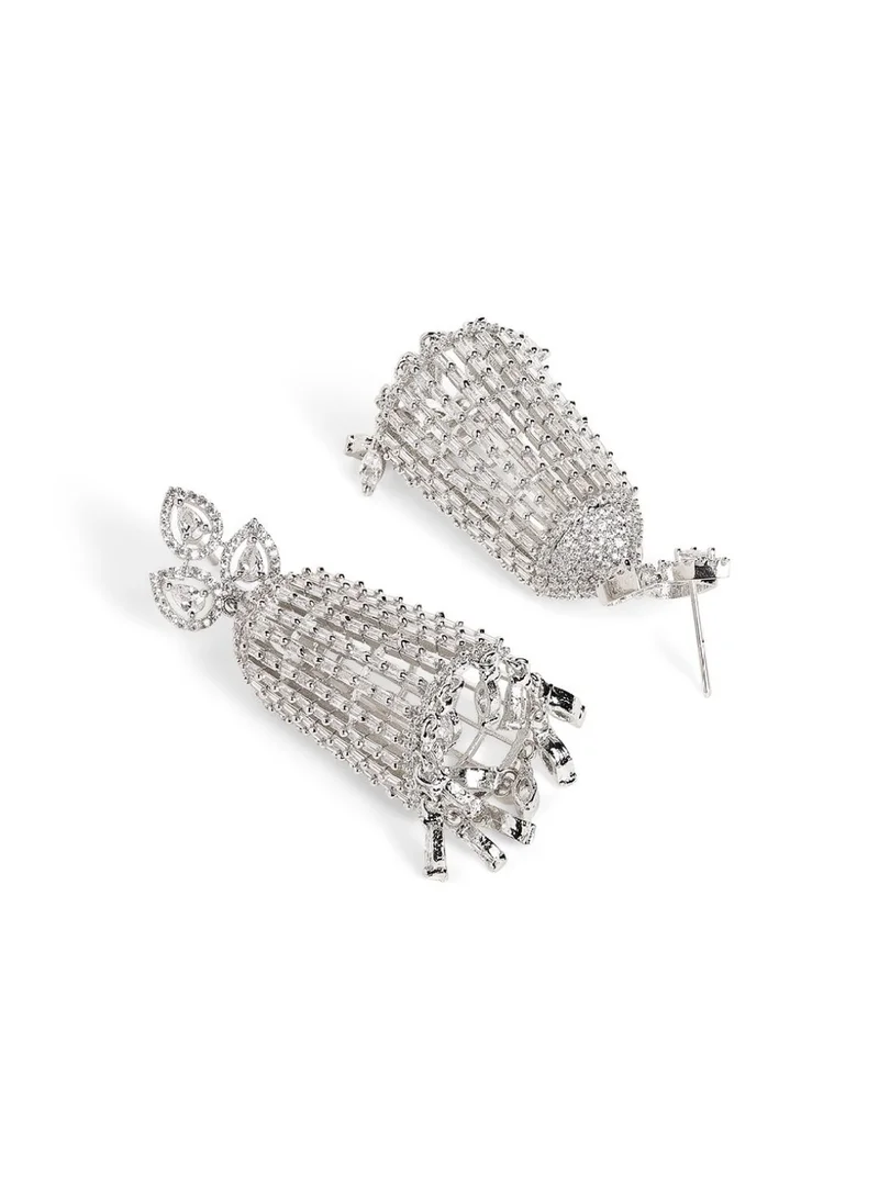 Priyaasi Stone Studded Dome Shaped Jhumkas