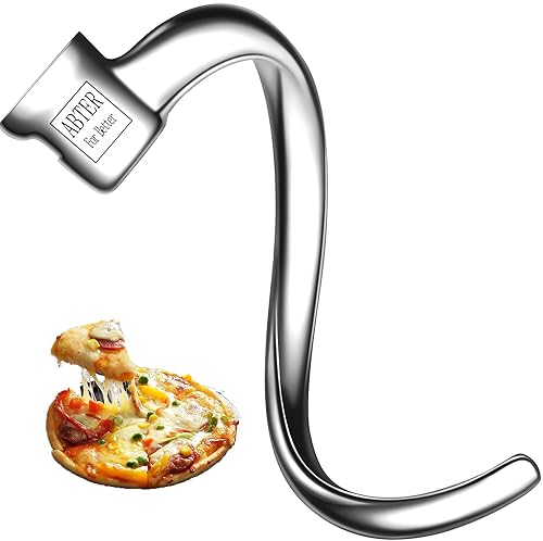 Stainless Steel Spiral Dough Hook Replacement for KitchenAid 455 Qt TiltHead Stand MixersAccessories Compatible for Kitchen Aid K45 K45SS KN15E1X KSM75 KSM85PS KSM88PSQ KSM90 etc