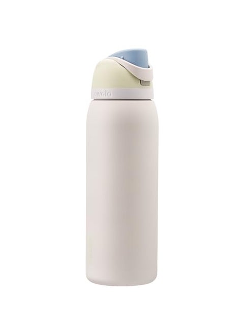 Owala FreeSip Insulated Stainless Steel Water Bottle with Straw for Sports Travel and School BPAFree Sports Water Bottle 40 oz Iced Breeze