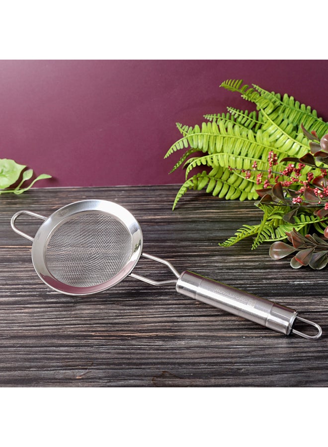 Royalford 10.3 Cm Stainless Steel Strainer 29.5X10 Cm Silver 10.3cm - Image 3