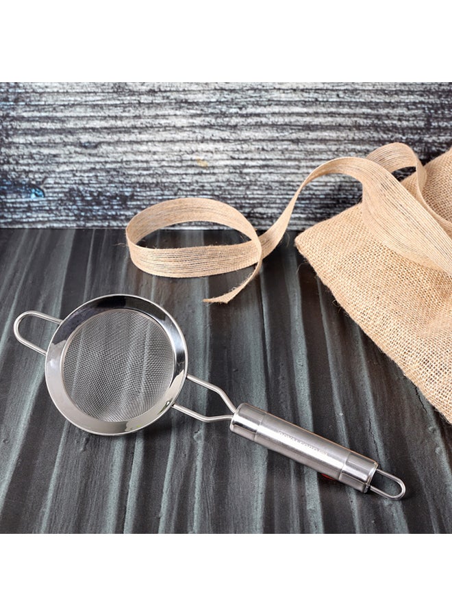 Royalford 10.3 Cm Stainless Steel Strainer 29.5X10 Cm Silver 10.3cm - Image 4