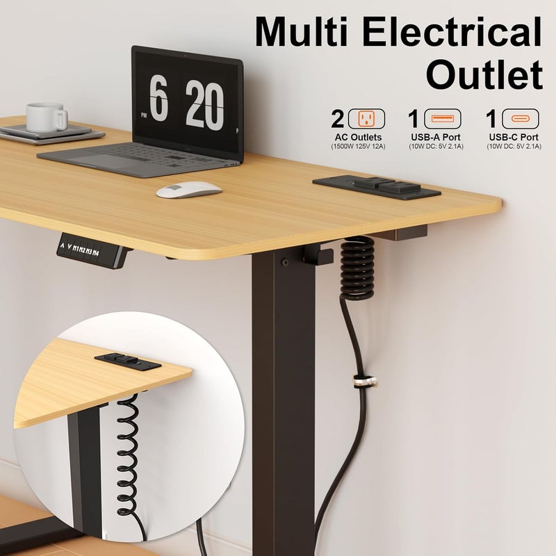 OELFFOW Drawer Outlet Kit, Recessed Furniture Power Strip - Clutter-Free Drawer Socket with USB-A, USB-C & (2) 12 amp AC Ports, 6.9FT Power Cord, Spring Cable, Clips and Screws Included, UL Listed - Image 2