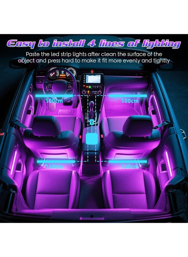 YOUGE Decorative Car Light With USB,Interior Led Lights for Car Accessories for Women Men, Birthday Gifts for Men Him, APP Control with USB Port Music Sync Color Change Lights for Jeep Truck Decor, 12V - Image 5