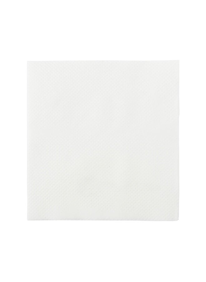 Restaurantware Luxenap 7.87 Inch Cocktail Napkins, 4800 Disposable Beverage Napkins - 2-Ply, Linen Feel, White Paper Bar Napkins, Soft And Absorbent, For Coffee Or Snacks  - Image 1