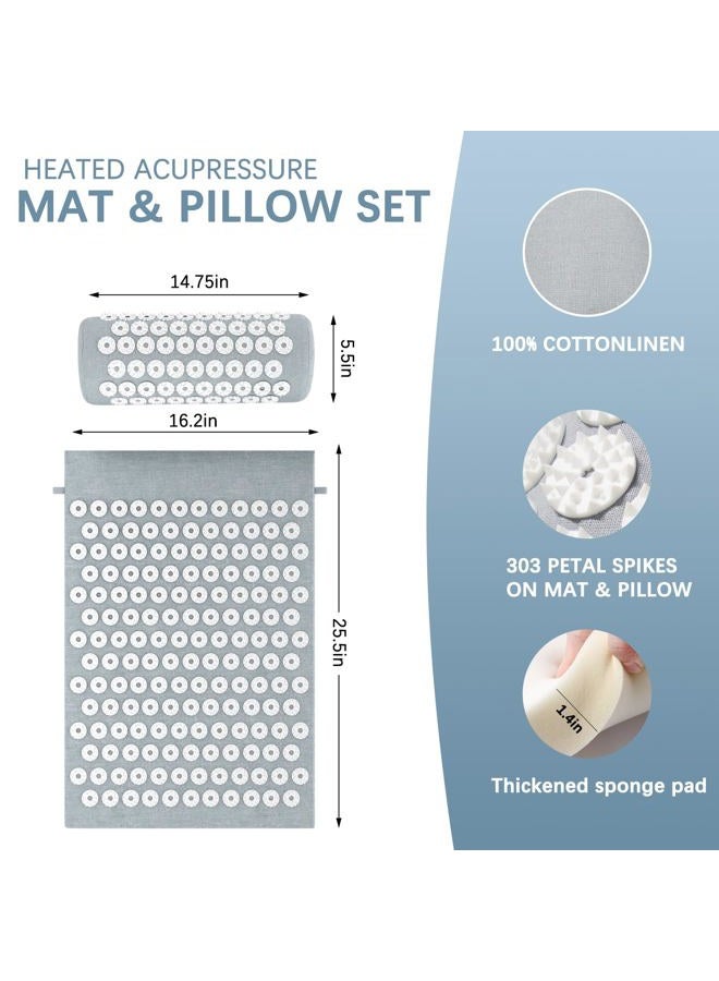 AICNLY Acupuncture Heating Mat – Acupressure & Heat Therapy Pad for Back Pain Relief, Muscle Relaxation, Stress Reduction & Improved Circulation - Image 4