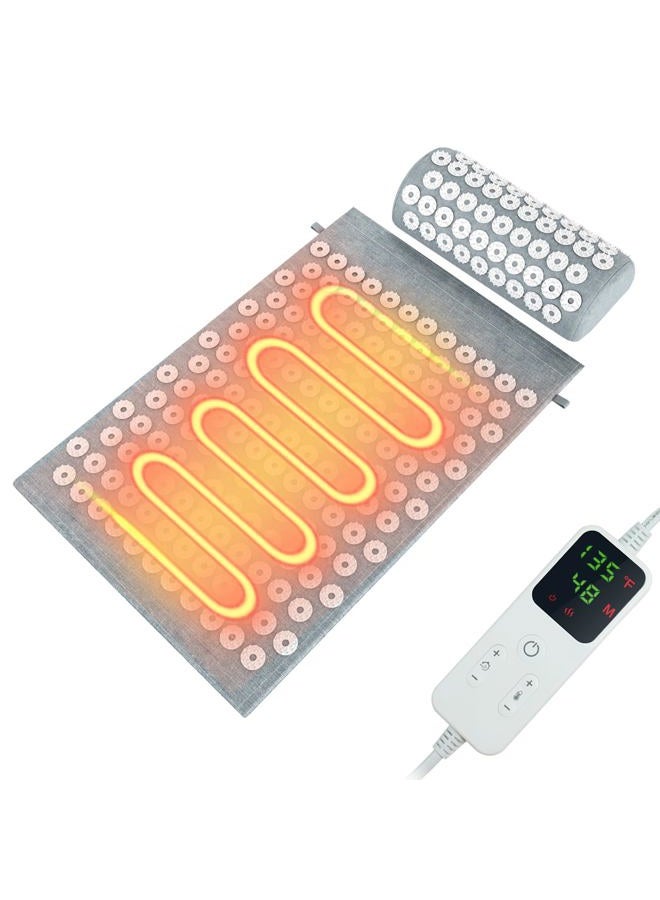 AICNLY Acupuncture Heating Mat – Acupressure & Heat Therapy Pad for Back Pain Relief, Muscle Relaxation, Stress Reduction & Improved Circulation - Image 1