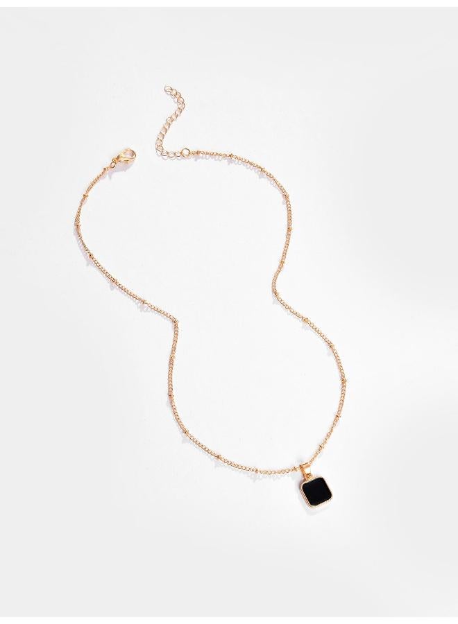 SOHI Cube Artificial Pendant Necklace Jewellery - Image 1