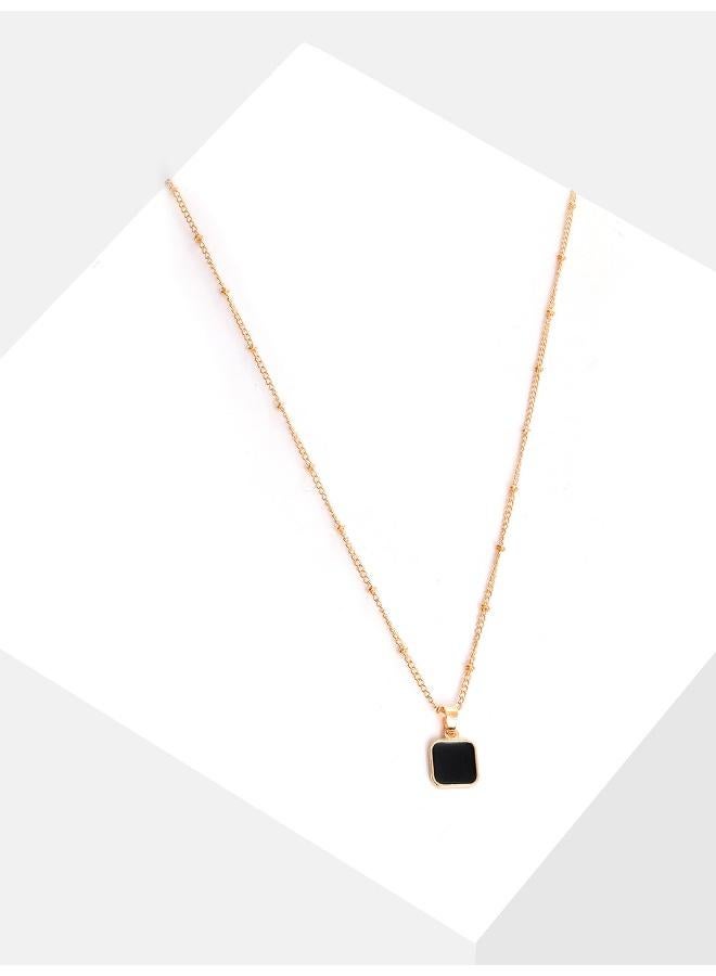 SOHI Cube Artificial Pendant Necklace Jewellery - Image 4