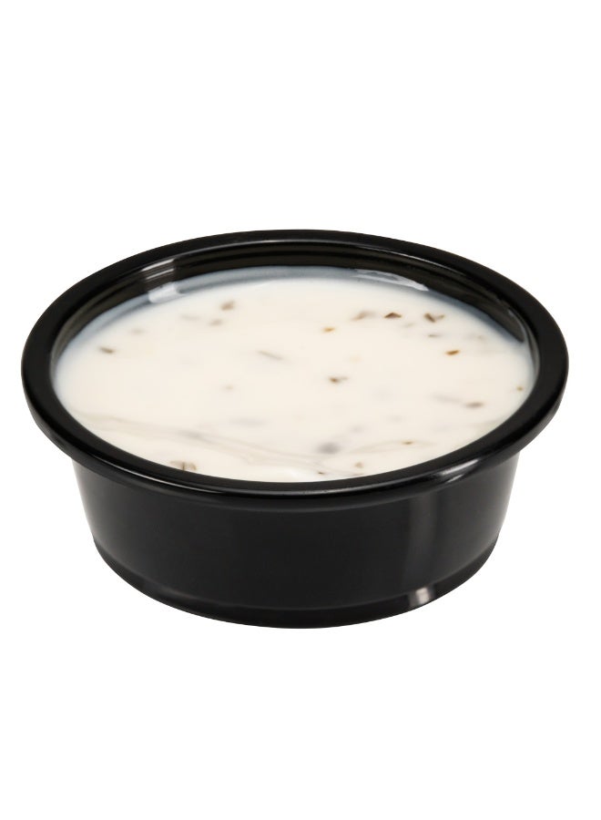 Restaurantware RW Base 1.5 Ounce Sauce Cups, 2000 Microwave-Safe Condiment Cups - Crack-Resistant, Disposable, Black Plastic Portion Cups, For Samples, Sauces, Or Toppings, Lids Sold Separately - Image 2