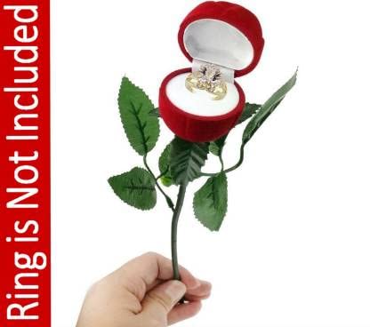 PRIMEFAIR Plastic Artificial Flower Ring Red Rose Flower With Love Gift Box Gift Idea For Your Wife, Girlfriend Or Husbands For Loves Ones Valentine'S Red Rings Rose, (Ring-Rose) - Image 5