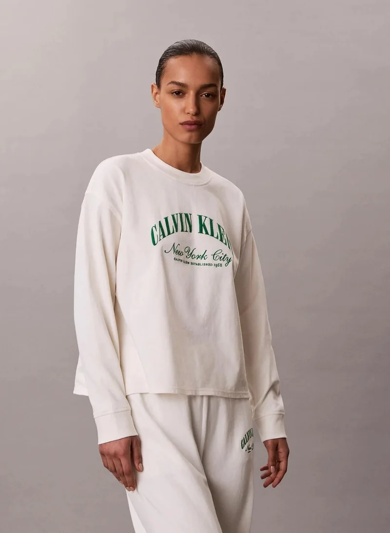 Cotton Heritage Logo Pyjama Top