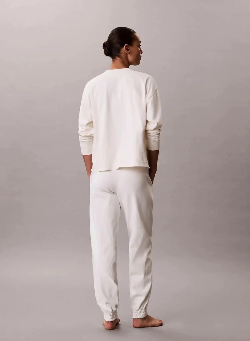 Calvin Klein Tofu Cotton Heritage Logo Pyjama Top for Women | Best Price UAE
