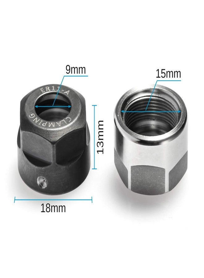 Genmitsu صامولة تثبيت ER11-A من جينميتسو، 4 قطع، مزودة بفتحات توازن ديناميكي لحامل ظرف الطحن CNC في مخرطة - Image 2