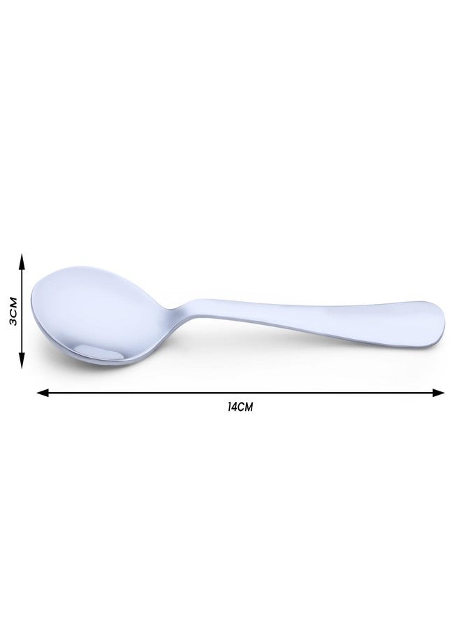 Anjali WENS'DE Elegant Stainless Steel Tea Spoon Set – 6 Pieces, Premium Finish, Smooth Edges, Durable & Rust-Resistant Cutlery, Ideal for Tea, Coffee & Everyday Use - Image 2