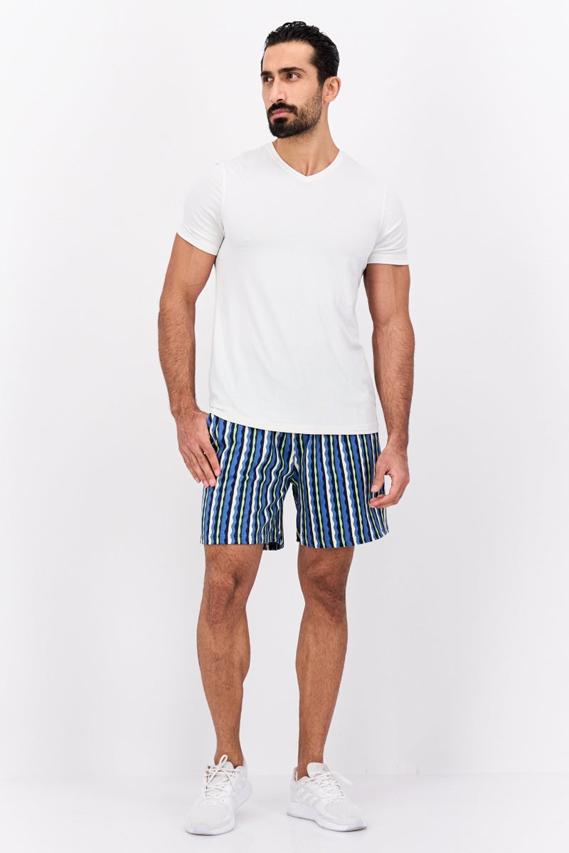 Original Paperbacks Men Stripe Basic Shorts, Multicolor - Image 2