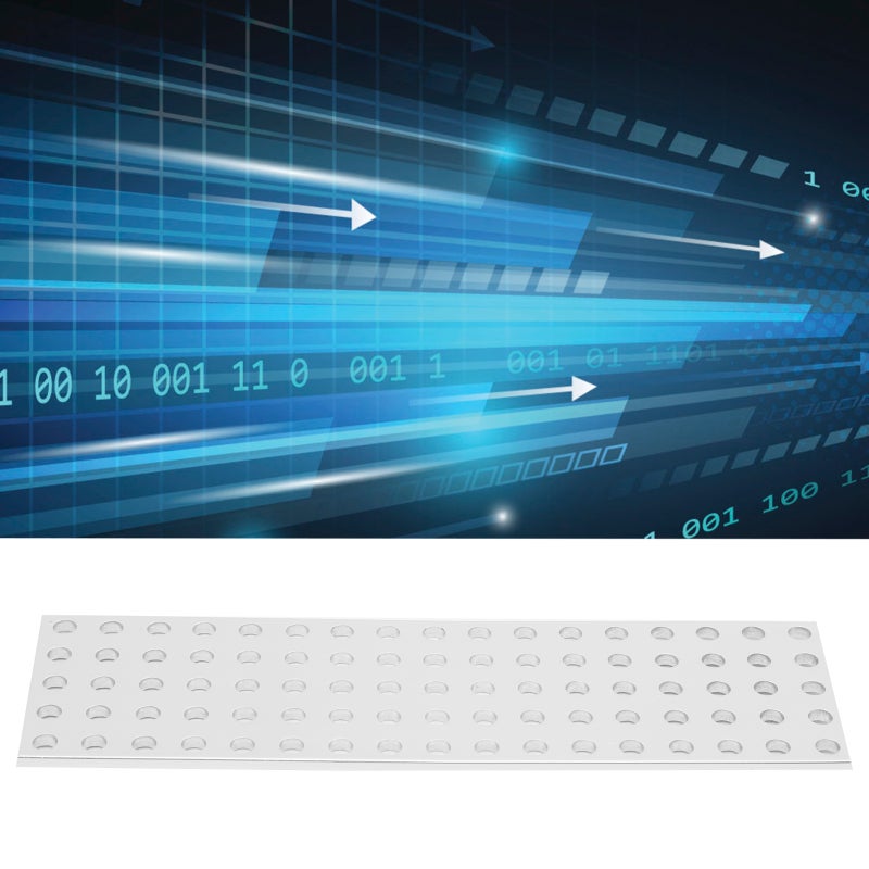 Aluminum Grid Plates Simple Mesh Orifice Board 3116‑0040‑0136 5 x 17 Holes 40 x 136mm - Image 3