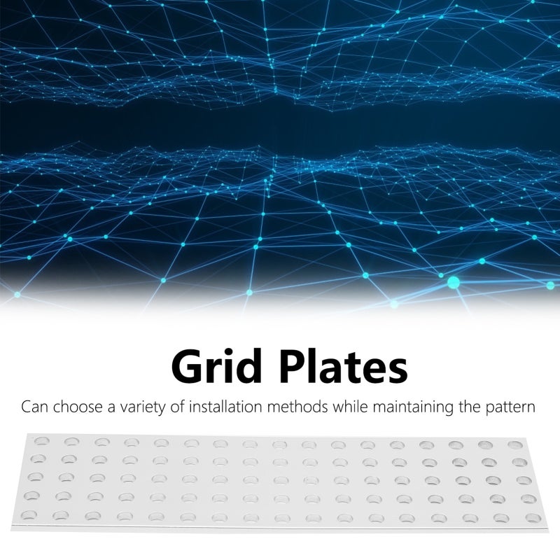 Aluminum Grid Plates Simple Mesh Orifice Board 3116‑0040‑0136 5 x 17 Holes 40 x 136mm - Image 2