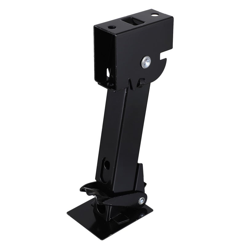 Heavy Duty Black Steel RV Trailer Stabilizer Jack Adjustable for Parking and Leveling Camper - Image 2