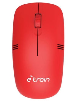 E-Train E-train (MO10R) Wireless Optical Mouse 1200DPI - Red 