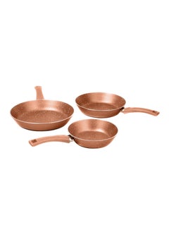 LAZORD Granite Pro Pan Set - 3 Piece - Size 20, 24, 28 - Copper  - Image 3