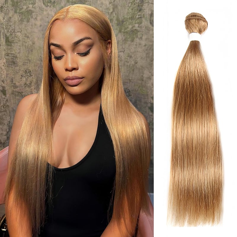 Honey Blonde Human Hair Bundle 20 Inch Human Hair Long Straight Bundle 10A Brazilian Virgin Hair Extension 95gpiece