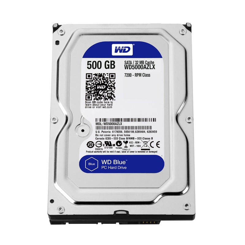 Western Digital WD Blue 500GB Desktop Hard Disk Drive - 7200 RPM Class SATA 6Gb/s 32MB Cache 3.5 Inch - WD5000AZLX - Image 3