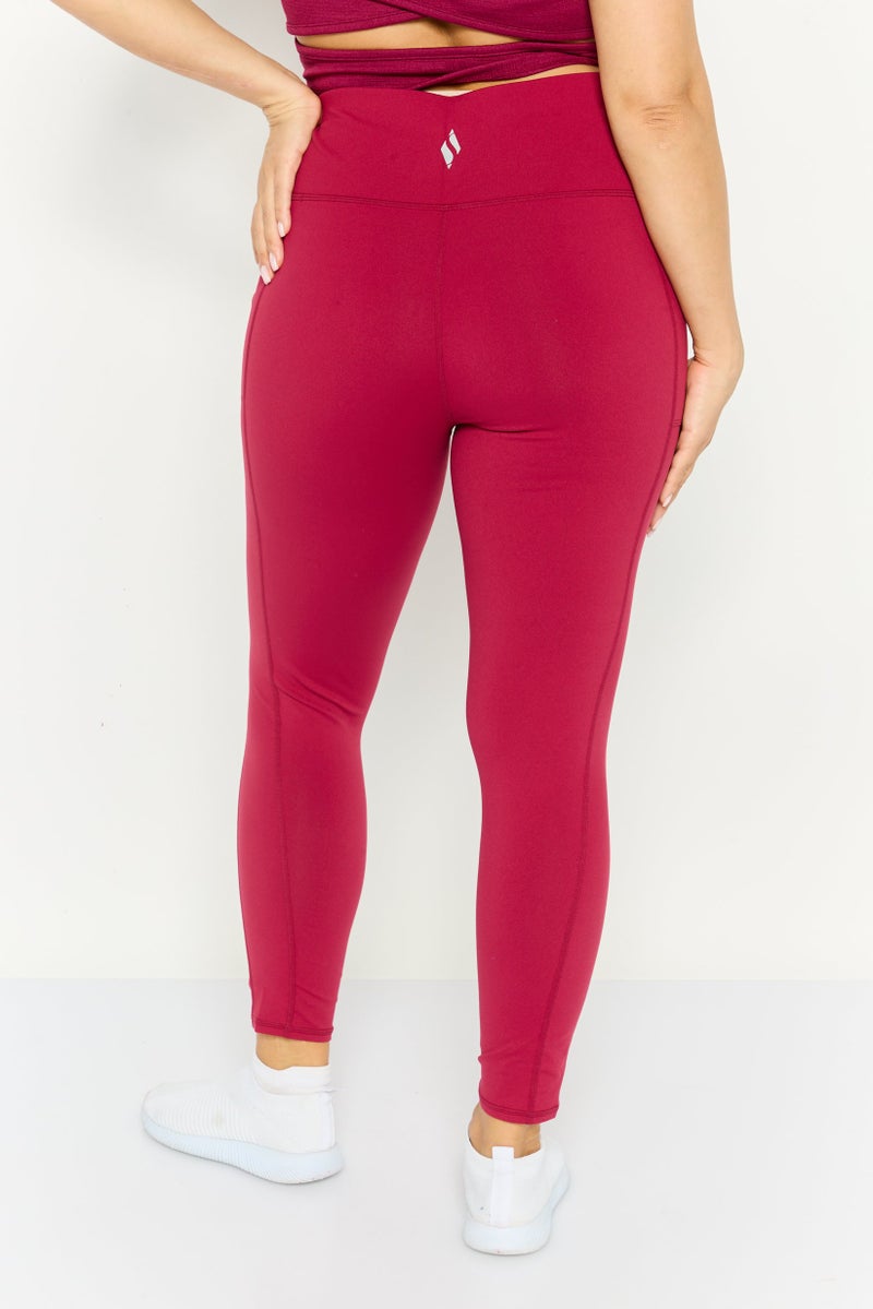 SKECHERS سروال رياضي نسائي مناسب للتدريب، توت العليق - Image 3