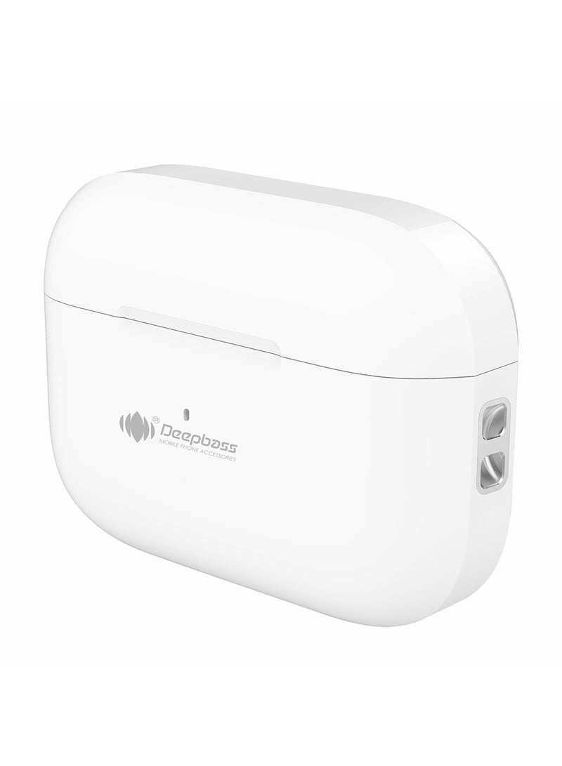 Deepbass TWS-X3 ANC: Hi-Res Audio Wireless Earbuds | Dual 9mm Drivers | 30H Playtime | Active Noise Cancelling - White - Image 3