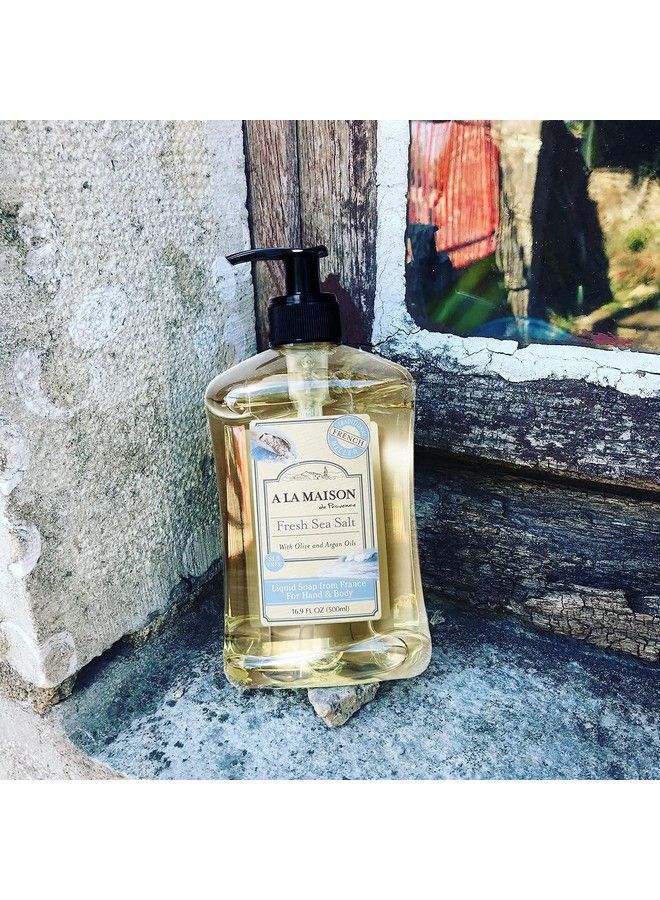 A La Maison Soap French Liquid Hand Soap Fresh Sea Salt 16.9 Fl Oz (Pack Of 3) - Image 5