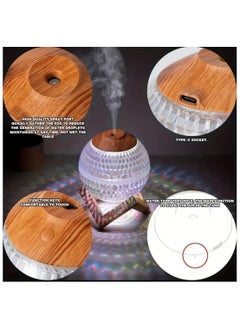LDQ Luxury Crystal Colorful USB Humidifier 350 ML Capacity, Quiet, High- Capacity Nano Mist Air Purifier. Romantic Ambiance and Hydration, Air Humidifier  - Image 2