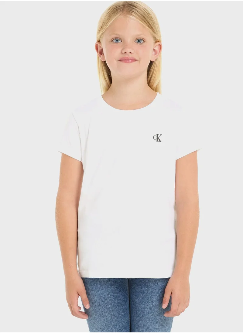 Calvin Klein Jeans Youth 2 Pack Monogram T-Shirt