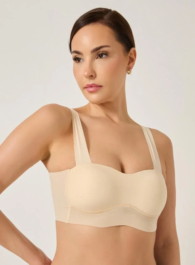 Styli Pack of 2 - Padded Non-Wired Wide Strap Crop Top