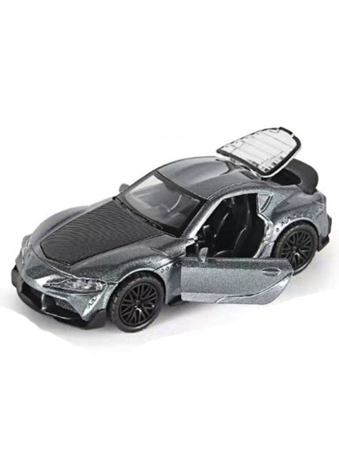 1:36 Alloy Sports Car Model , Pull-Back Toy Car , Model Car for Kids Boy Girl Gift , Collectible Display ,Silver - Image 3