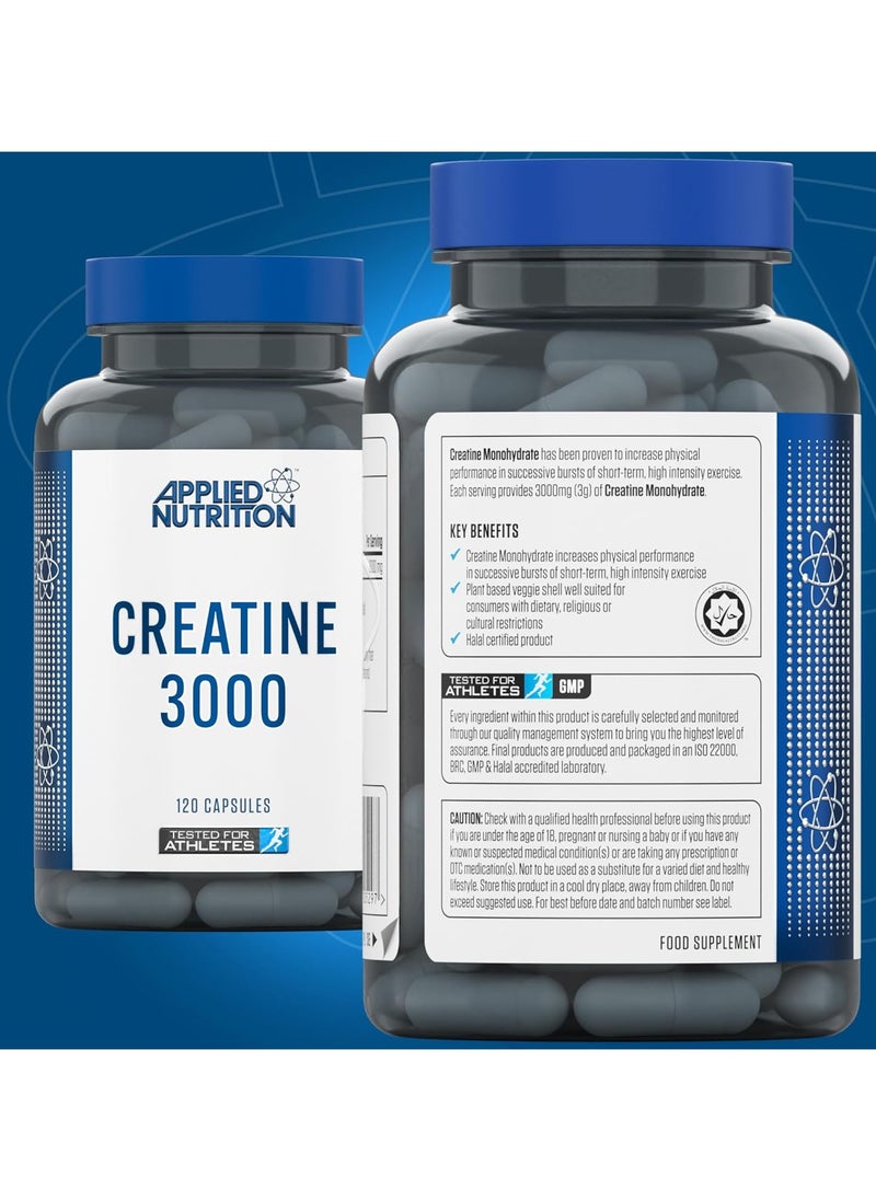 Applied Nutrition - Applied Nutrition Creatine 3000 -120 Capsules - Image 1