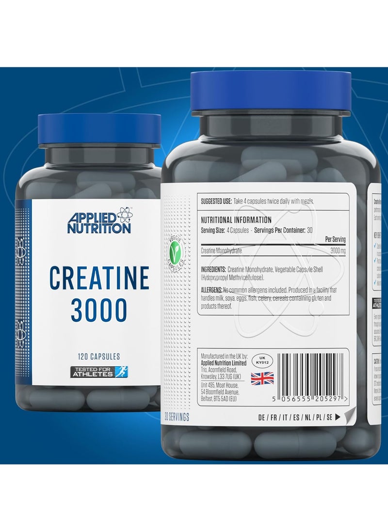 Applied Nutrition - Applied Nutrition Creatine 3000 -120 Capsules - Image 1